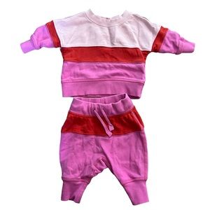 Hanna Anderson Baby Colorblock French Terry Sweats Set